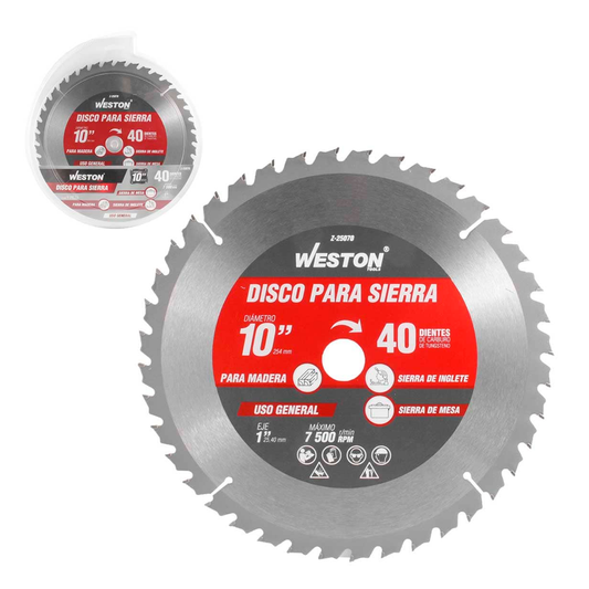 DISCO SIERRA CIRCULAR 10 40DTS WESTON