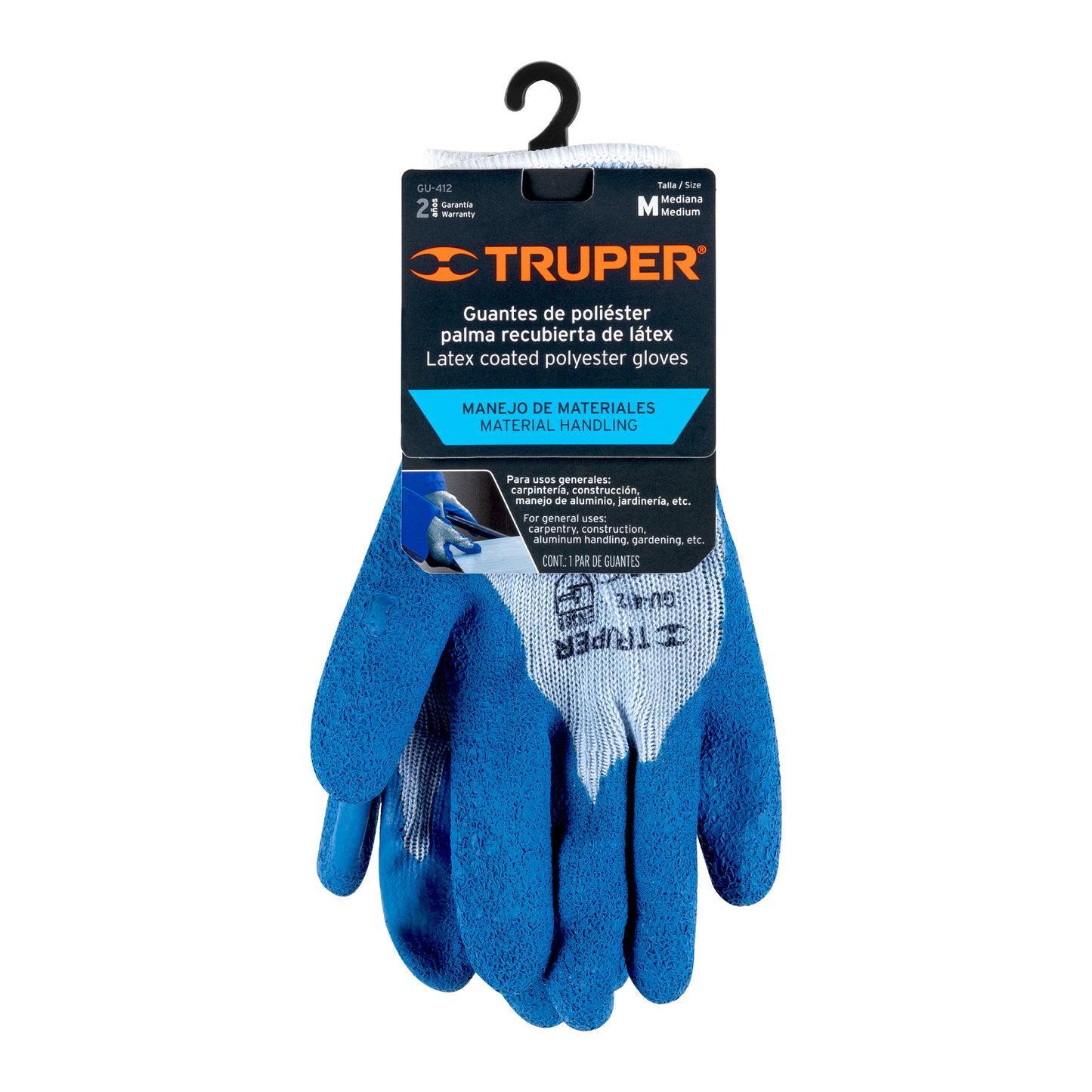 GUANTE POLIESTER/LATEX MEDIANO TRUPER