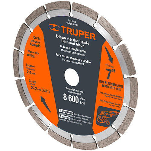 DISCO DIAMANTE RIN SEGMENTADO 7 TRUPER