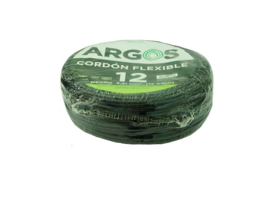 CABLE CORDON AUTOMOTRIZ NEGRO C-12 ARGOS