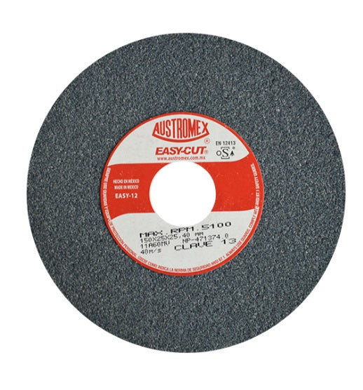 RUEDA ABRASIVA T-1 #8 6X3/4X1