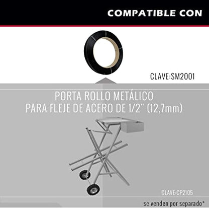 FLEJE PLASTICO NEGRO 1/2