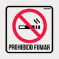 LETRERO SEÑALIZACION "NO FUMAR" 19X19CM