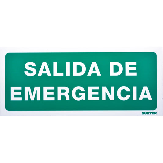 SEÑAL SALIDA DE EMERGENCIA  SURTEK